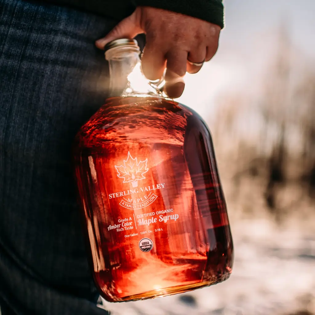 Sterling Valley Maple sugar Shake bottling process